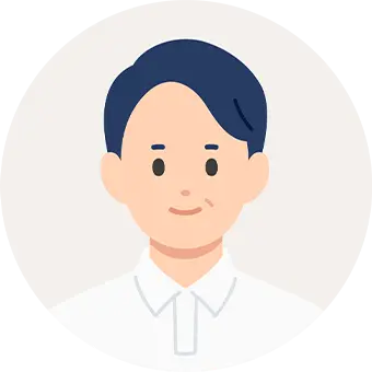 イラスト：男性の顔アイコン