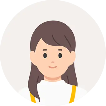 イラスト：女性の顔アイコン