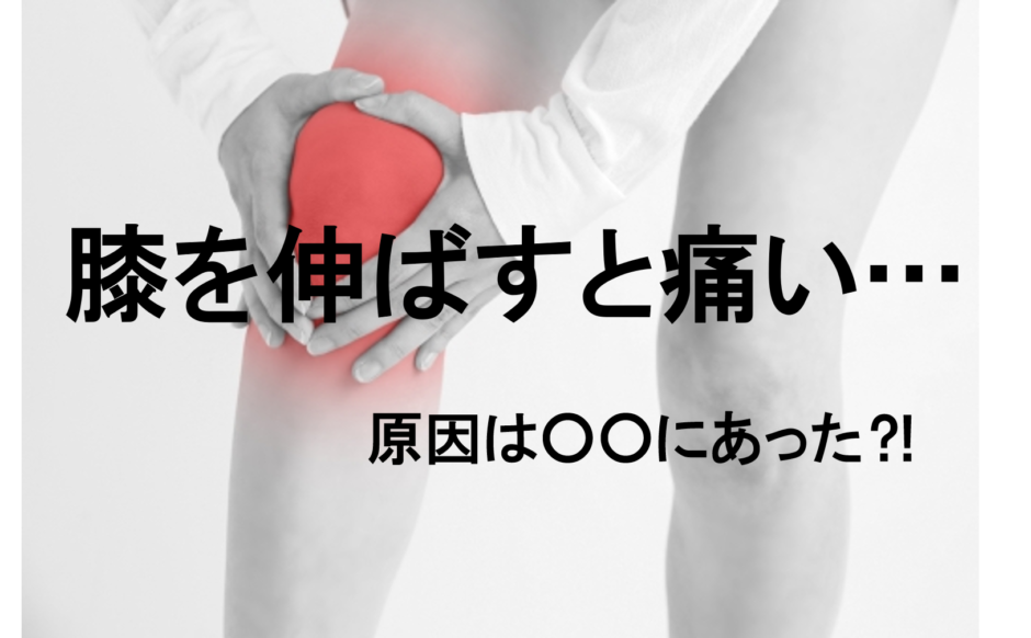 膝を伸ばすと痛い 原因は にあった⁈ 【流山No.1整骨院監修】 腰痛・託児付き産後ケア・膝痛 あさば整骨院南流山店 膝を伸ばすと痛い 原因は にあった⁈ 【流山No.1整骨院監修】 腰痛・託児付き産後ケア・膝痛 あさば整骨院南流山店